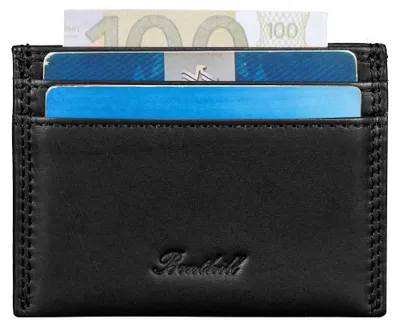 Produktbild von Benthill Kartenetui aus Echt Leder | Mini Geldbörse für Damen & Herren | RFID Schutz - Kleines Portemonnaie