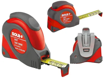 Rollmaßband SOLA BIG T 5 m mit gelber Stahlband