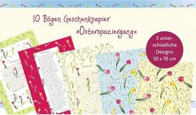 Produktbild von 10er-Set Geschenkpapier »Osterspaziergang«