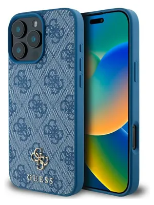 Immagine prodotto di Etui Guess HcPoliuretano4G Small 4G E Classic Do Iphone 16 Pro Max Magsafe Niebieski