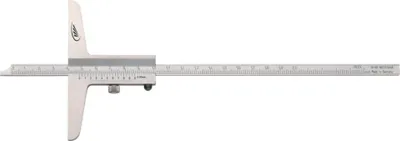 Produktbild von Helios-Preisser Tiefenmessschieber DIN862 200mm ger. Schiene H.PREISSER - 282502