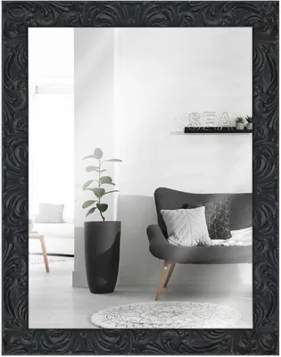 Produktbild von MendeFrames Wandspiegel H650 Barock 70x100 cm schwarz