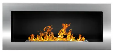Produktbild von Gel- und Wand - Ethanol - Kamin, Edelstahl, 90 cm