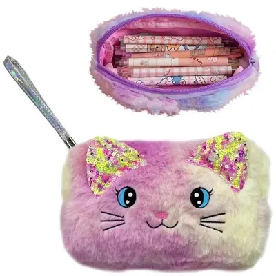 Produktbild von Plüschhandtasche mit Kätzchenmotiv – Trifox