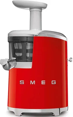 Obrázek produktu pro Smeg SJF01RDEU, Pomalý odšťavovač, Červená, 43 ot/min, 1 l, 0,5 l, 1 m