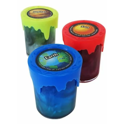 Imagen del producto de TEDDIES. Slime metálico en vaso. Sistema solar. 1 unidad (mezcla)