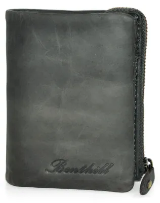 Produktbild von Benthill Kleine Geldbörse Echt Leder - Damen Geldbeutel mit RFID Schutz - 6 Kartenfächer - Slim-Wallet inkl. Geschenkbox