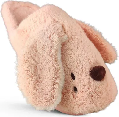 Produktbild von Damen Hausschuhe mit Hund Pantoffeln Plüsch Winter Warme Rutschfeste Slippers Gr.36