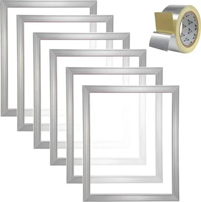 Produktbild von Siebdruckrahmen-Set – 6 Stück Aluminium – Siebdruckrahmen 46x51 cm – Starterset – Siebdruckrahmen