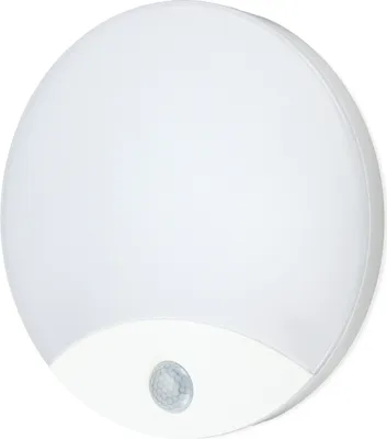 Produktbild von LED ORBIS Industrieleuchte mit Sensor 10W 4000K 1050lm IP44 rund weiß 02NSOSX10WNB Kobi