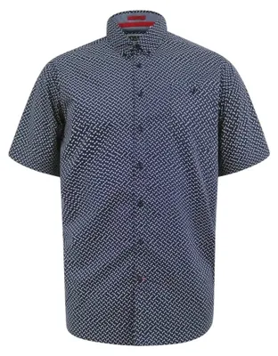 Image de Duke - Chemise pour homme « Melrose D555 », taille king size, manches courtes DC615 (4XL) (bleu marine)