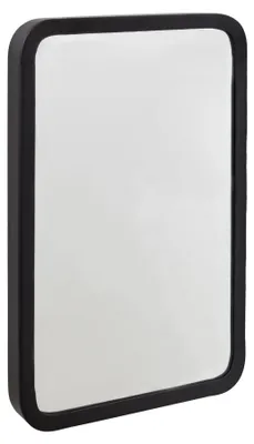 Image de LOFT42 Miroir mural - Noir - Métal - 46 x 31