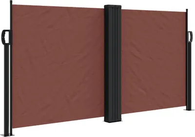 Obrázek produktu pro vidaXL Boční výsuvná markýza hnědá 120x600 cm