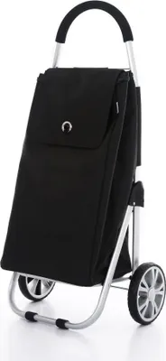 Produktbild von Moderner Luxus Einkaufswagen Einkaufsroller Einkaufstrolley Einkaufstasche (Schwarz)