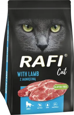 Zdjęcie produktu dla Rafi Sucha Karma Dla Kotów Z Jagnięciną 1,5 Kg
