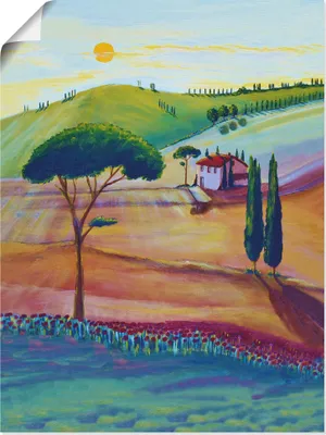 Produktbild von ARTland Poster Die Toskana ist schön Größe: 60x80 cm