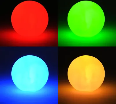 Produktbild von 3er Set LED Kugel 8cm Farbwechsel Leuchtkugel Stimmungslicht Leuchte