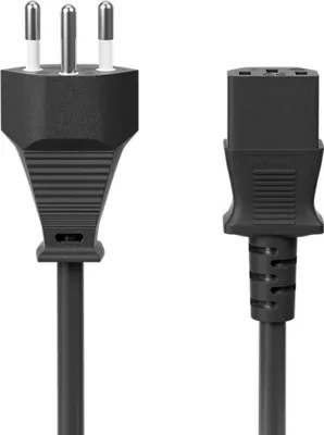 Produktbild von Goobay 93617, 2 m, SEV 1011, IEC C13, H05VV-F3G, 230 - 250 V
