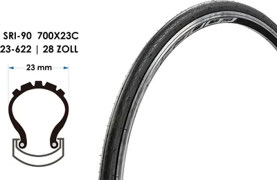 Produktbild von 28 Zoll Fahrrad Rennrad Falt Reifen 23-622 Mantel Decke Race Folding Tire