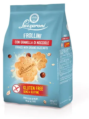 Obrázek produktu pro Lazzaroni bezlepkové sušenky s lískovými ořechy
