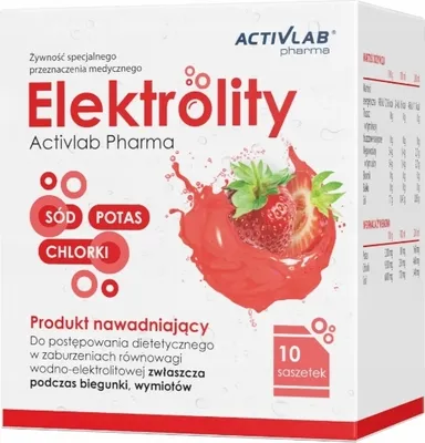 Produktbild von Activlab Pharma Electrolytes Strawberry Flavor - 10 Sachets