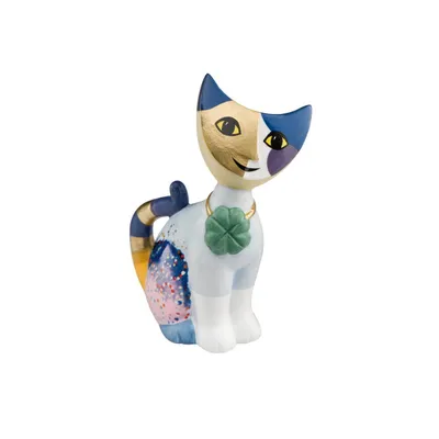 A decorative figurine of a cat.