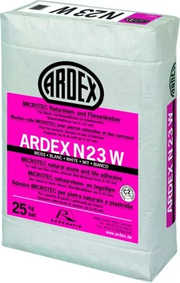 Produktbild von ARDEX N23W MICROTEC Naturstein- und Fliesenkleber 25 kg