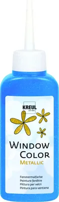 Produktbild von Kreul Window Color Metallic blau 80 ml