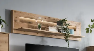 Produktbild von Wandboard 155cm 'Monza' Wildeiche geölt