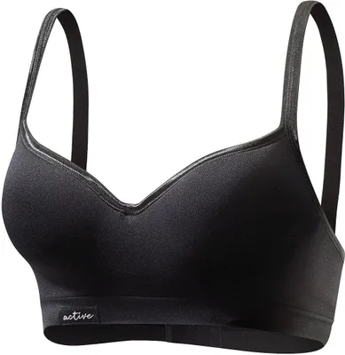 Produktbild von LASCANA ACTIVE Sport-Push-up-BH schwarz Größe 80 Cup A