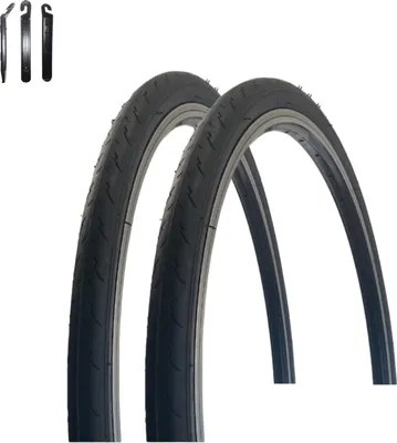 Image de 2 pneus de vélo VEE Rubber V182 26" noir 32-559 (26 x 1,25) avec démonte-pneu