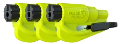 Produktbild von RESQME Original-Notfall-Schlüsselanhänger, Auto-Fluchtwerkzeug, 3-in-2-Gurtschne