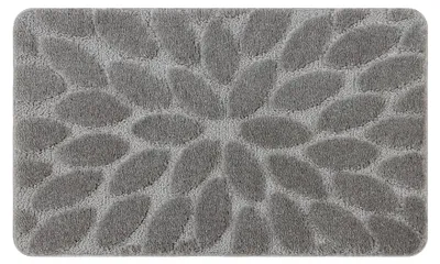 Image de Tapis de salle de bain SUPREME STONES, des pierres, antidérapant, doux - gris gris 60x100 cm