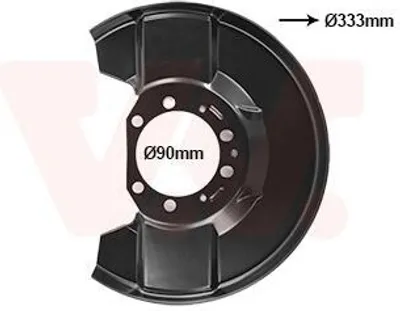 Produktbild von VAN WEZEL Spritzblech Bremsscheibe für OPEL Vectra C Caravan (Z02) Vorne 3769371 Ankerblech