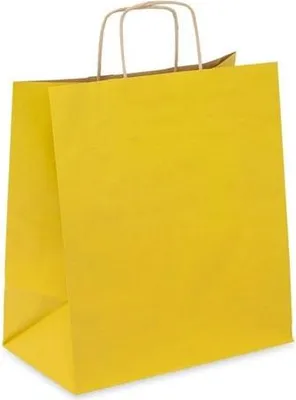 Zdjęcie produktu dla Pakiet - Torba papierowa 305x170x340 / ŻÓŁTA 10szt