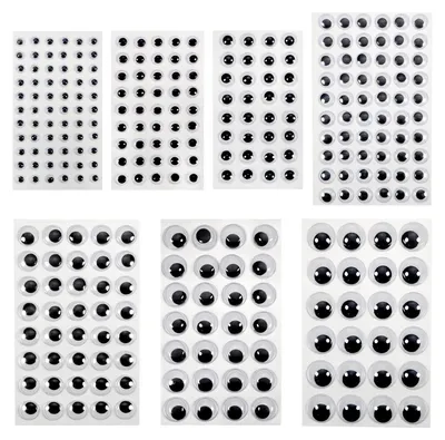 Produktbild von DIY Handwerksaugen Aufkleber - Selbstklebende Augen für Bastelarbeiten - DE-CLB1651