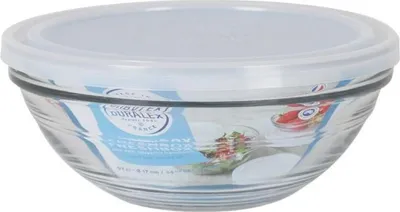 Image de Boîte à snacks ronde avec couvercle Duralex FreshBox 970 ml ø 17 x 7 cm (8 pièces)