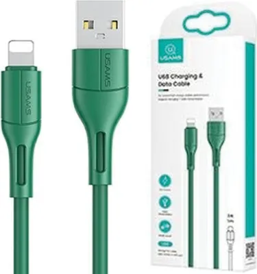 Image de Usams Kabel U68 Lightning 2A Fast Charge1M Zielony/Green Sj500Usb04 (Us-Sj500)