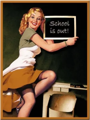 Produktbild von Nostalgic-Art - Magnet 6 x 8 cm - Pin Up - School