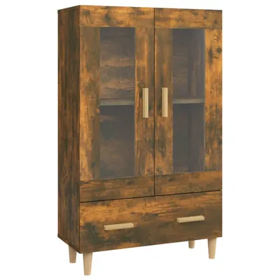 Image de vidaXL Highboard chêne fumé 70x31x115 cm bois composite