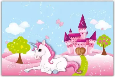Obrázek produktu pro Papírový ubrus s motivem hradu Einhorn, 120 × 180 cm,