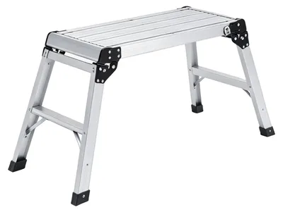 Imagen del producto de Escalera de plataforma, con capacidad de carga de 150 kg / 330 lbs, dimensiones de 107 cm x 41 cm x 48 cm (42" x 16" x 19"), fabricada en aleación de aluminio, diseño plegable, no requiere montaje