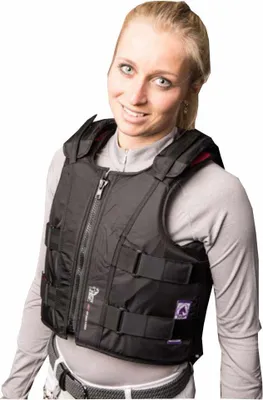 Produktbild von Harry`s Horse Rückenprotector Rückenschutz Sicherheitsweste Slim Fit schwarz für Erwachsene in XS