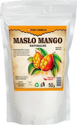 Immagine prodotto di PURE CHEMICAL | Burro di mango - 50g - Naturale, ipoallergenico, intensamente nutriente - per pelle e capelli