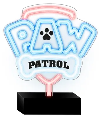 Image de Forever Néon LED sur socle Paw Patrol Veilleuses - Logo - OW-120146