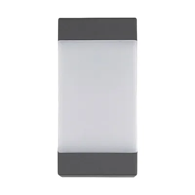 Produktbild von Lucande Außenwandleuchte Kiran, grau, Metall, IP44, E27