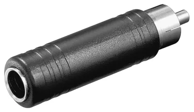 Image de Adaptateur audio RCA mâle>6,35 mm femelle mono