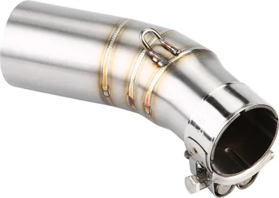 Obrázok produktu pre Motocyklové stredné potrubie, stredné výfukové potrubie kompatibilné s príslušenstvom pre muža Kawasaki Ninjia 400 18-19