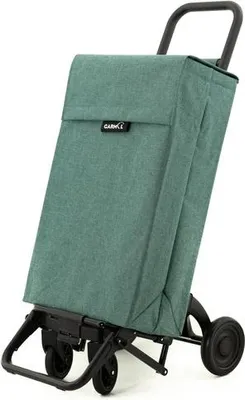 Produktbild von Garmol Einkaufstrolley mit 4 Rädern, drehbaren Vorderrädern - 48L Polyester, elegant und umweltfreundlich