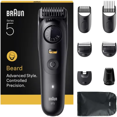 Produktbild von Braun BeardTrimmer 5 BT5560, Waschbar, Akku, Schwarz